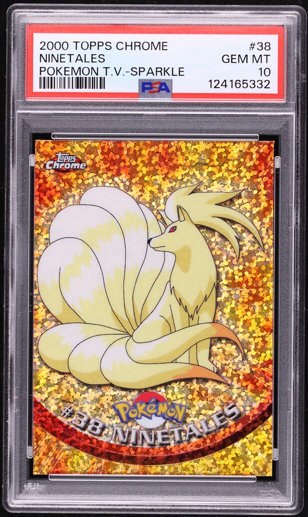 2000 Topps Chrome Pokemon Series 1 Sparkle Ninetales #38 PSA 10 GEM MINT