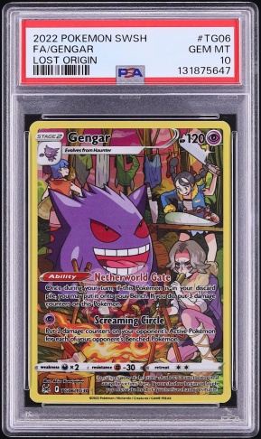 2022 Pokemon Sword & Shield Lost Origin CHR Gengar #TG06 PSA 10 GEM MINT