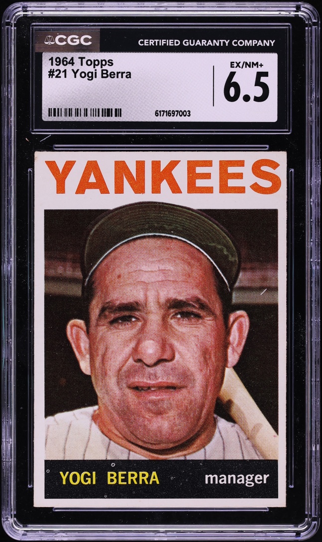 1964 Topps Yogi Berra #21 CGC 6.5 EXMT+