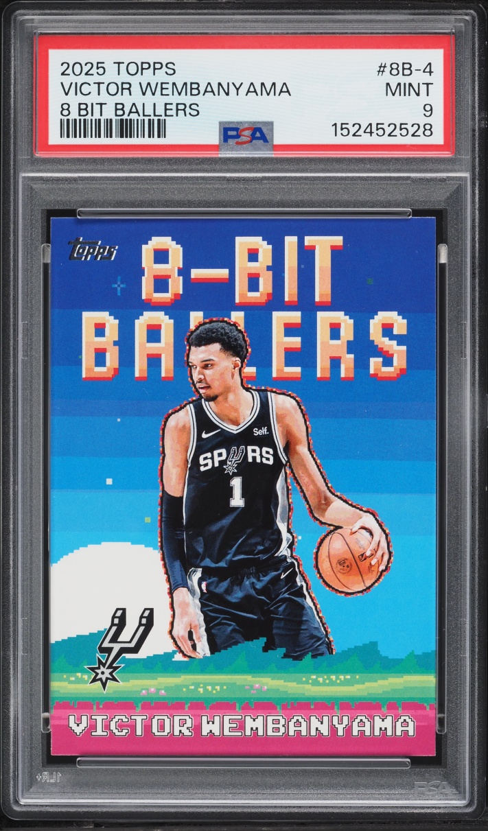 2025 Topps 8-Bit Ballers Victor Wembanyama #8B-4 PSA 9 MINT