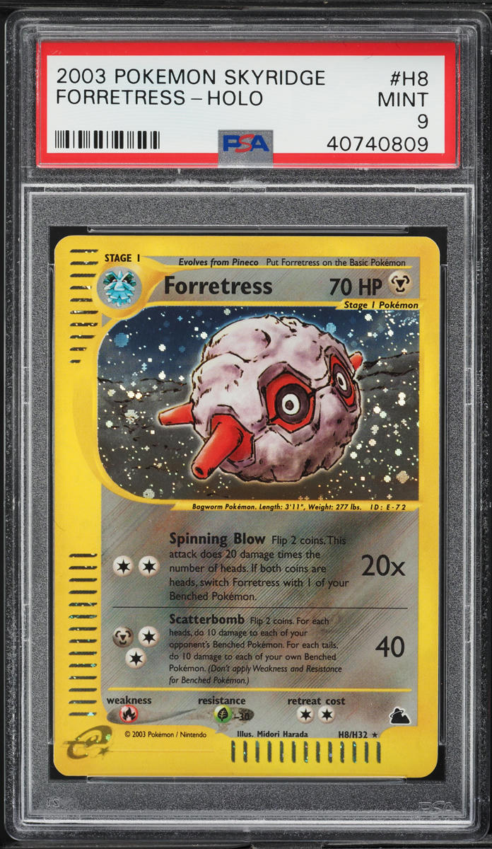 2003 Pokemon Skyridge Holo Forretress #H8 PSA 9 MINT