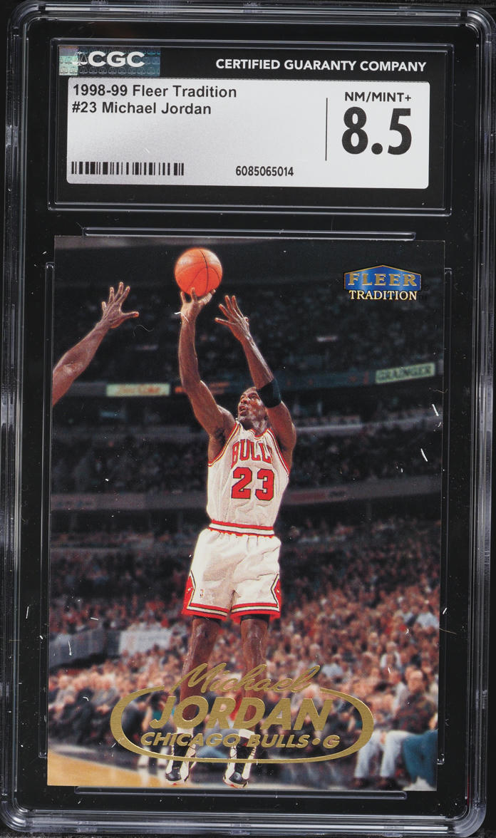 1998 Fleer Tradition Michael Jordan #23 CGC 8.5 NM-MT+