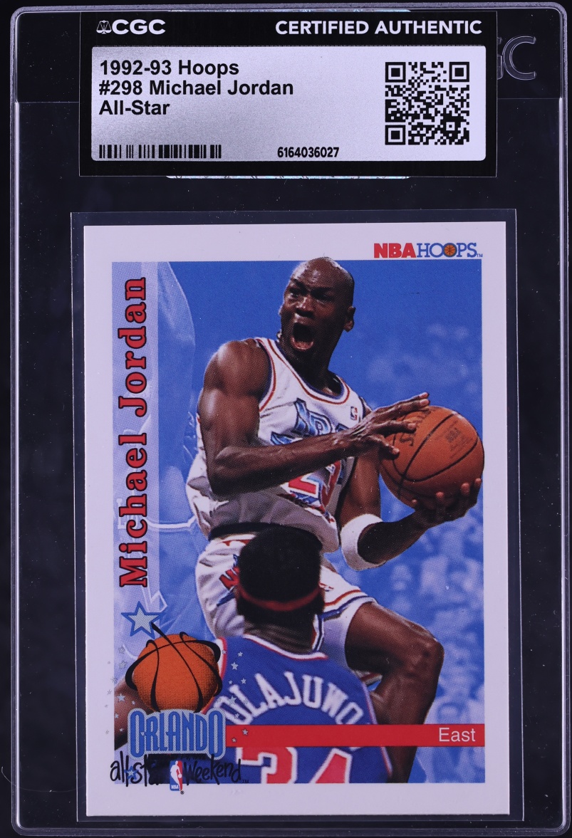 1992 Hoops All Star Michael Jordan #298 CGC AUTH