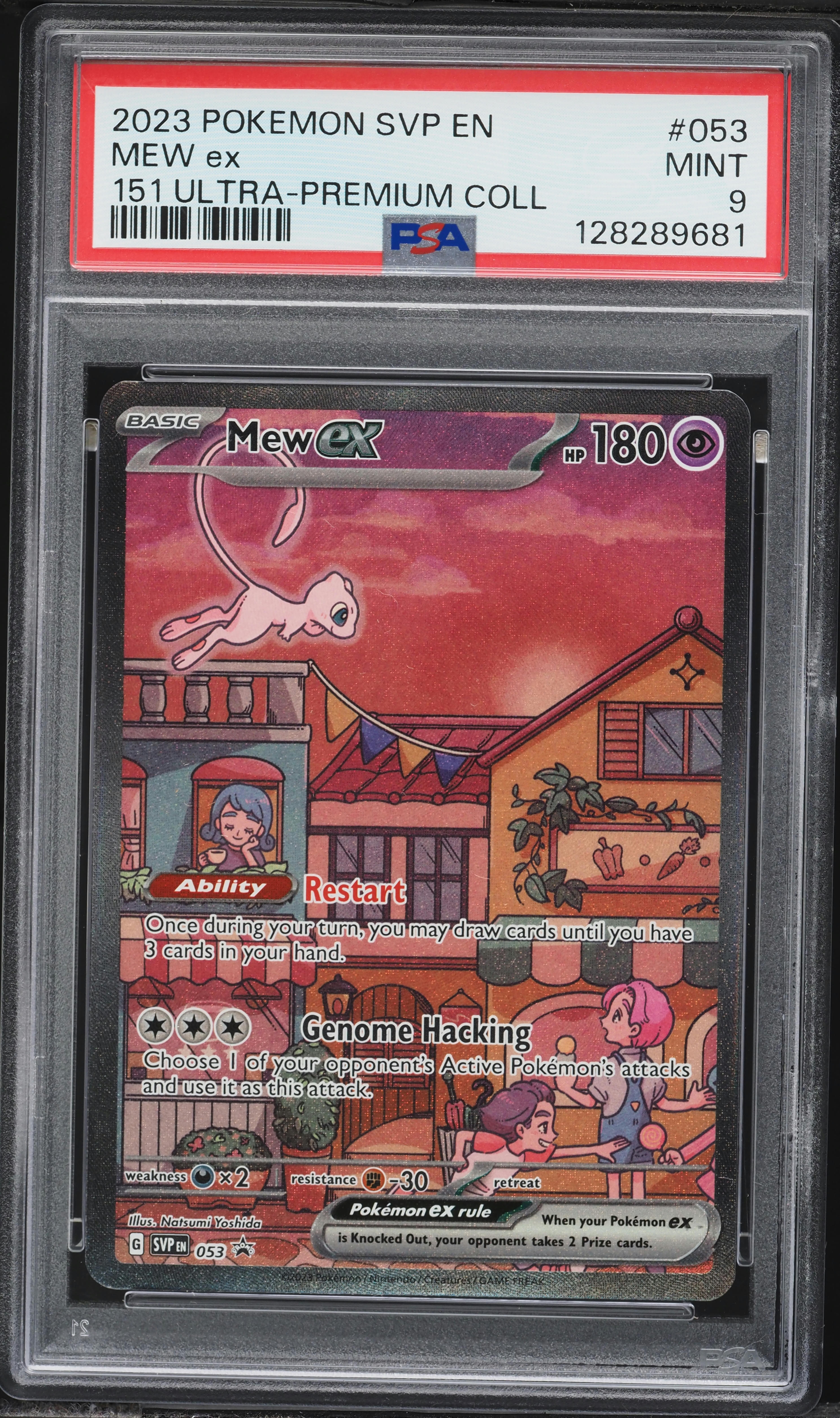 2023 Pokemon Scarlet & Violet Promo 151 Ultra Premium Collection Full Art Mew EX #53 PSA 9 MINT
