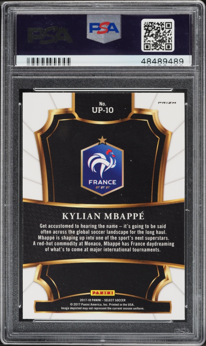 2017 Select Unlimited Potential Kylian Mbappe ROOKIE #UP-10 PSA 10 GEM MINT