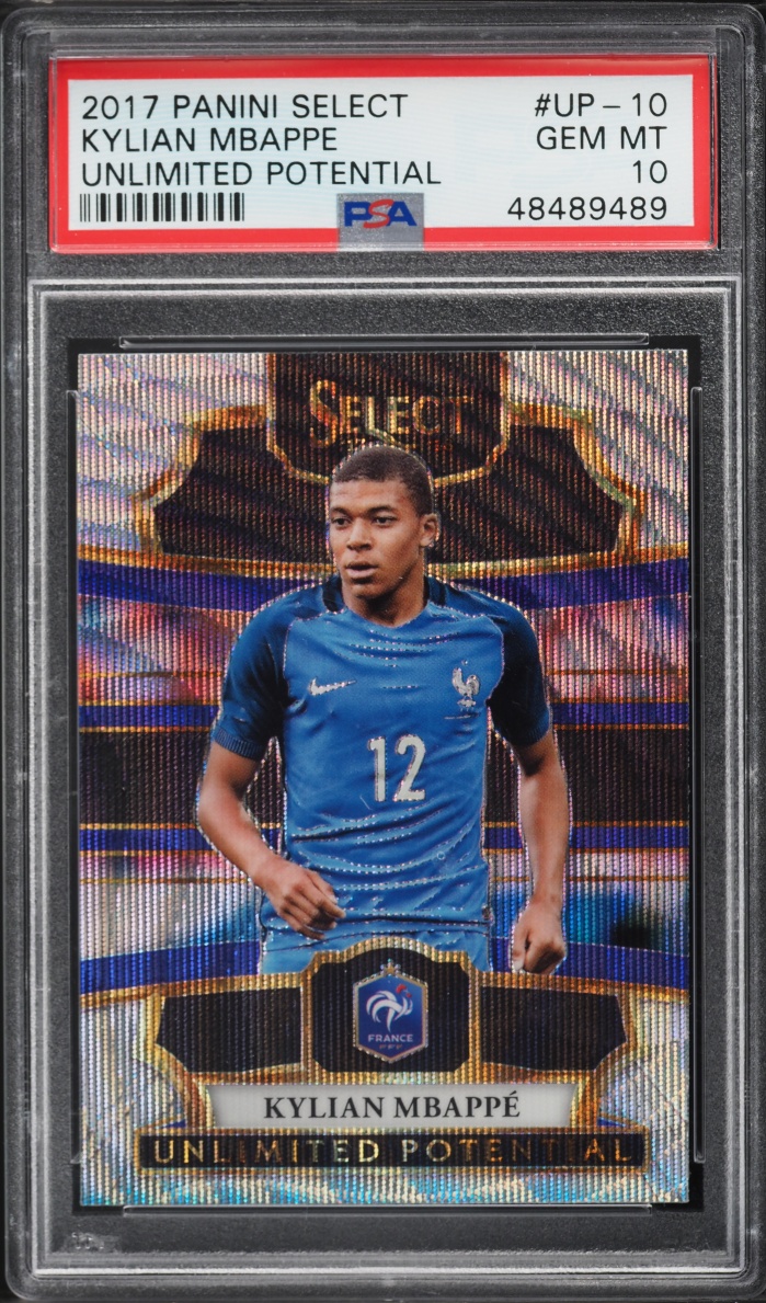 2017 Select Unlimited Potential Kylian Mbappe ROOKIE #UP-10 PSA 10 GEM MINT