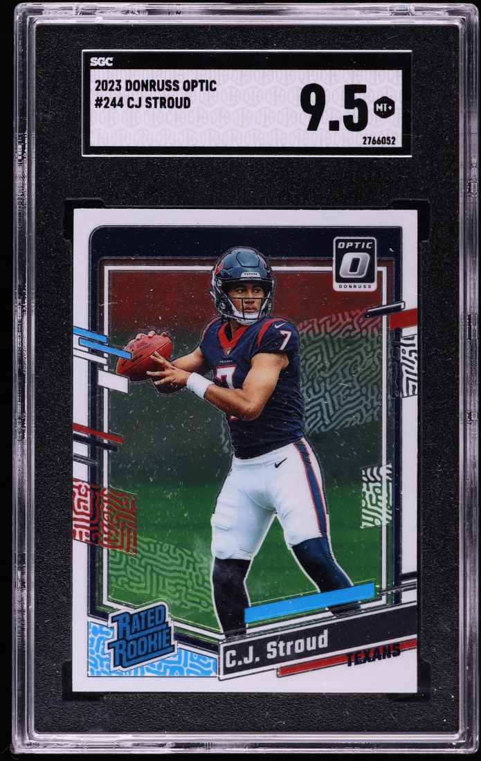 2023 Donruss Optic C.J. Stroud ROOKIE #244 SGC 9.5 MINT+