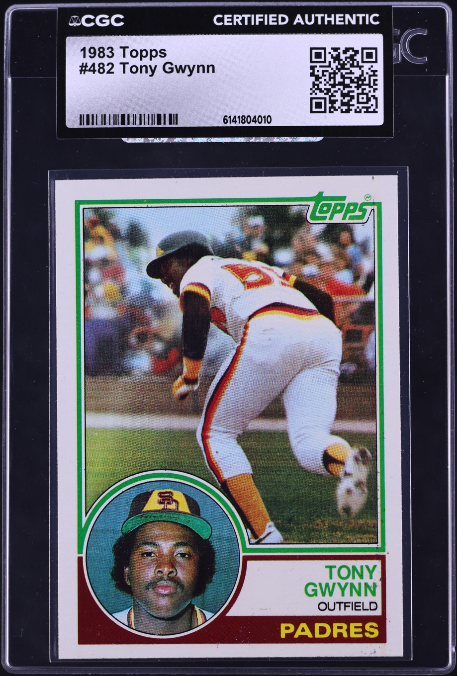 1983 Topps Tony Gwynn ROOKIE #482 CGC AUTH