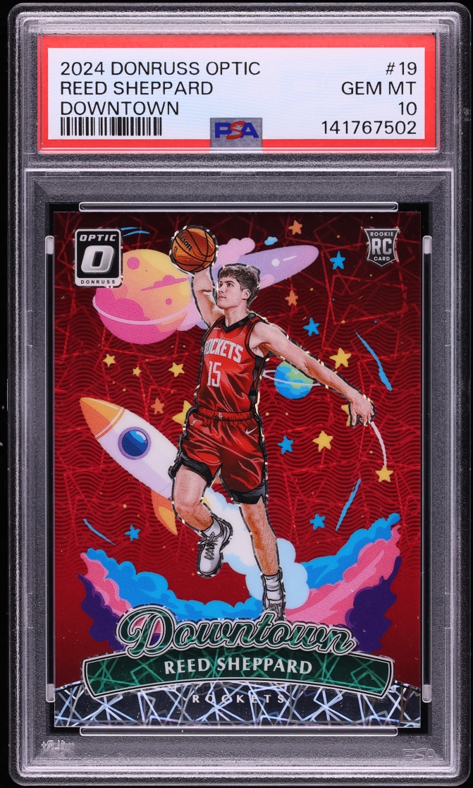 2024 Donruss Optic Downtown Reed Sheppard ROOKIE #19 PSA 10 GEM MINT