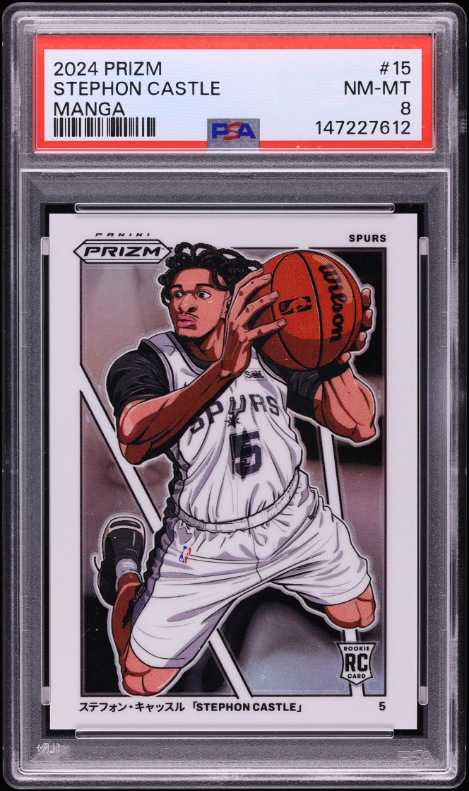 2024 Panini Prizm Manga Stephon Castle ROOKIE #15 PSA 8 NM-MT