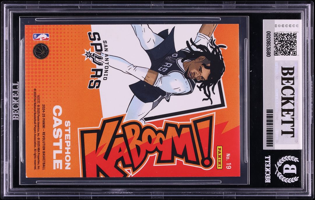 2024 Panini Revolution Kaboom Horizontal Stephon Castle ROOKIE #19 BGS 8.5 NM-MT+ - Photo 2