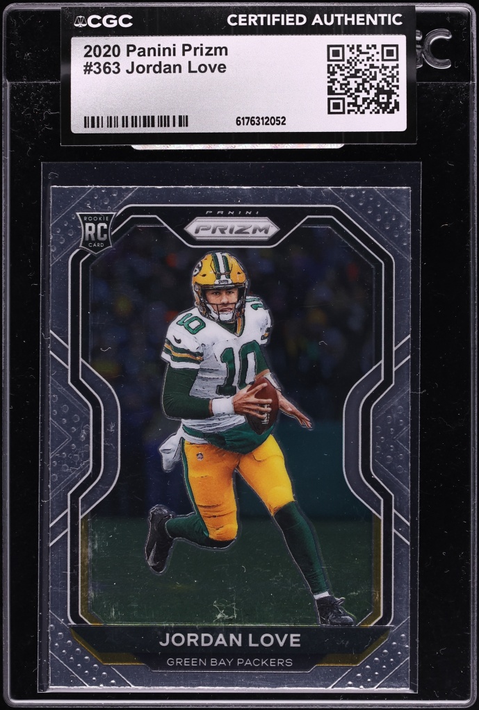 2020 Panini Prizm Jordan Love ROOKIE #363 CGC AUTH