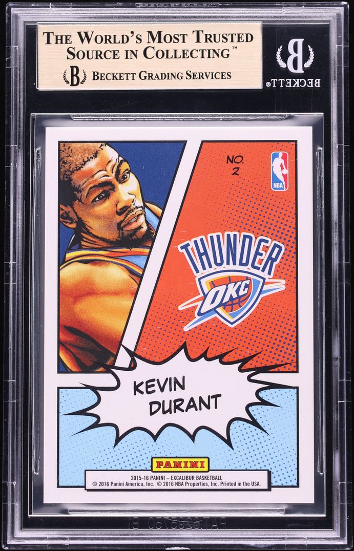 2015 Panini Excalibur Kaboom! Kevin Durant #2 BGS 9.5 GEM MINT