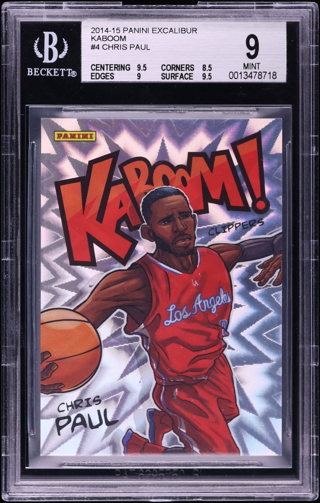2014 Panini Excalibur Kaboom! Chris Paul #4 BGS 9 MINT