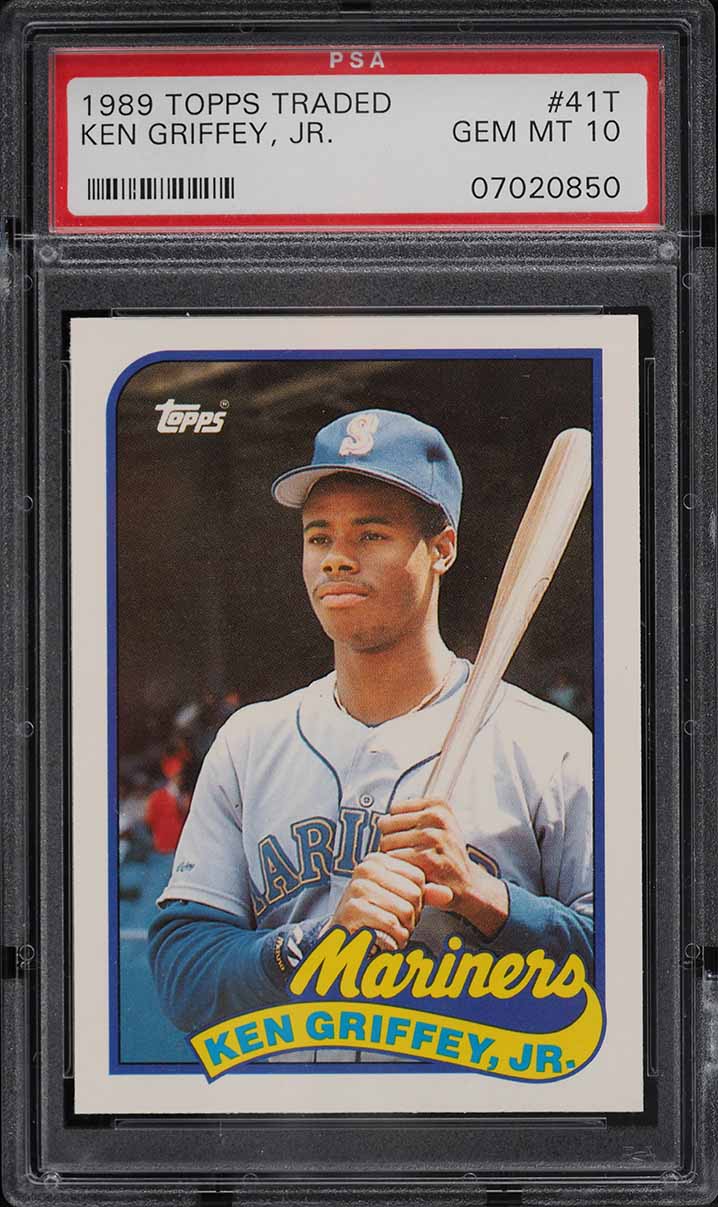 その他 Ken Griffey Jr RC 1989 Topps Traded Tiff Ken Griffey Jr 1989 Topps Traded Tiffany Autograph RC Card