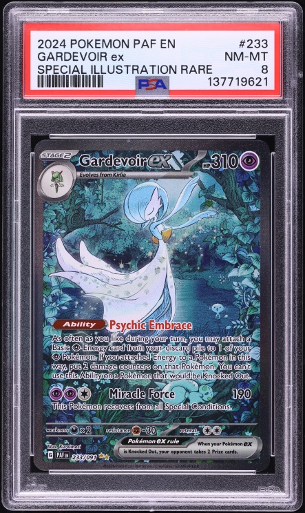 2024 Pokemon Scarlet & Violet Paldean Fates SIR Gardevoir ex #233 PSA 8 NM-MT