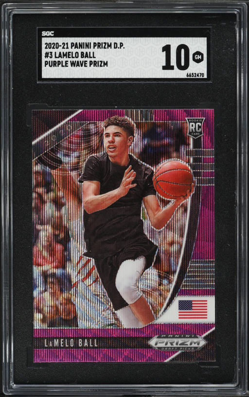 Donruss Optic LaMelo Ball Purple Shock Donruss Optic LaMelo