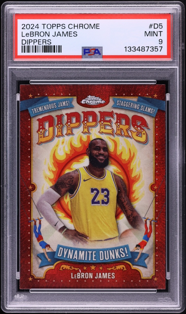 2024 Topps Chrome Dippers LeBron James #D-5 PSA 9 MINT
