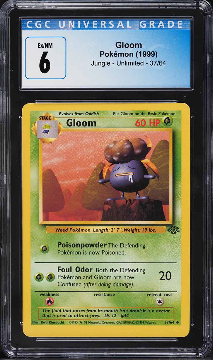 1999 Pokemon Jungle Gloom #37 CGC 6 EXMT