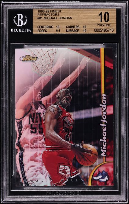 1998 Finest Refractor Michael Jordan #81 BGS 10 PRISTINE