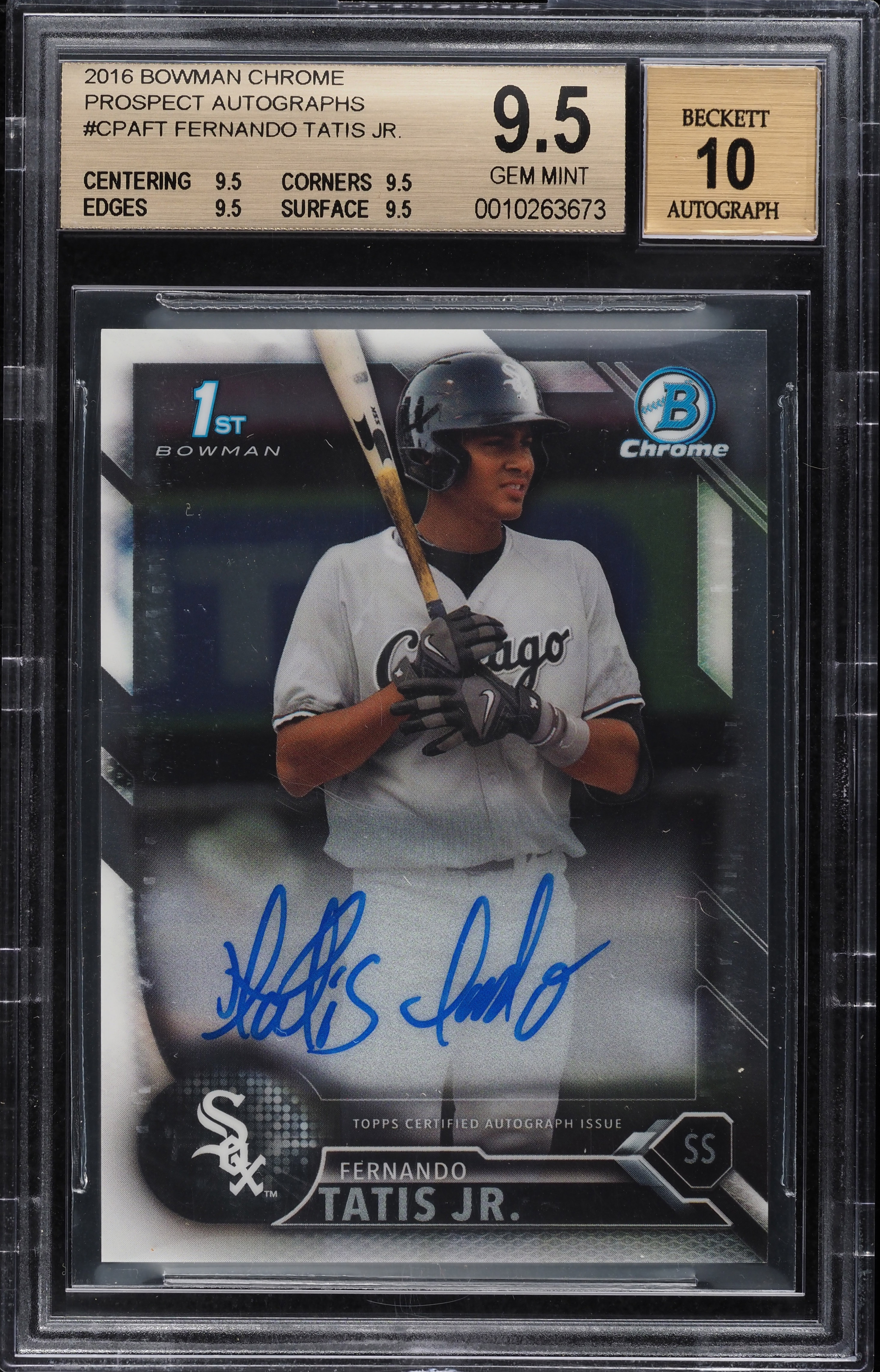 2016 Bowman Chrome Fernando Tatis Jr. ROOKIE AUTO #CPA-FT