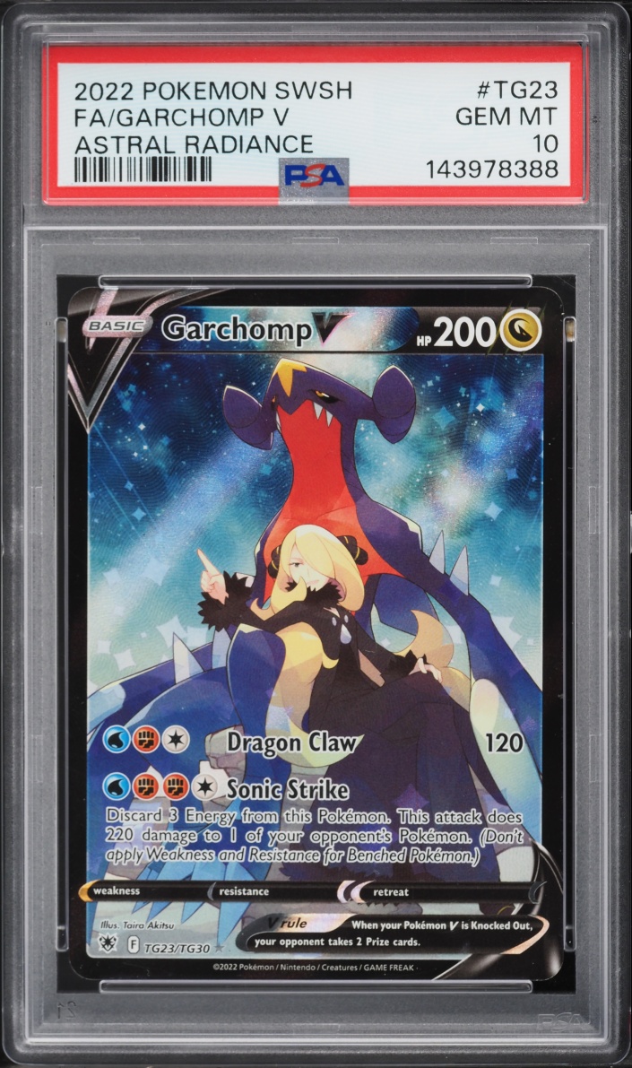 2022 Pokemon Sword & Shield Astral Radiance CHR Garchomp V #TG23 PSA 10 GEM MINT