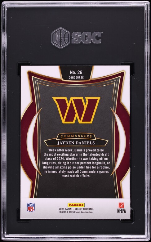 2024 Select Concourse Jayden Daniels ROOKIE #26 SGC 10 GEM MINT