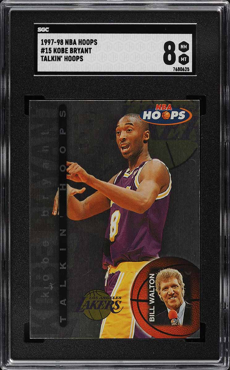 1997 Hoops Talkin' Hoops Kobe Bryant #15 SGC 8 NM-MT - Main Image