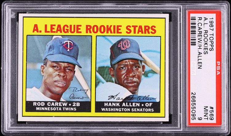 1967 Topps Rod Carew ROOKIE #569 PSA 9 MINT
