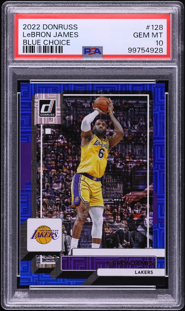 2022 Donruss Blue Choice LeBron James #128 PSA 10 GEM MINT