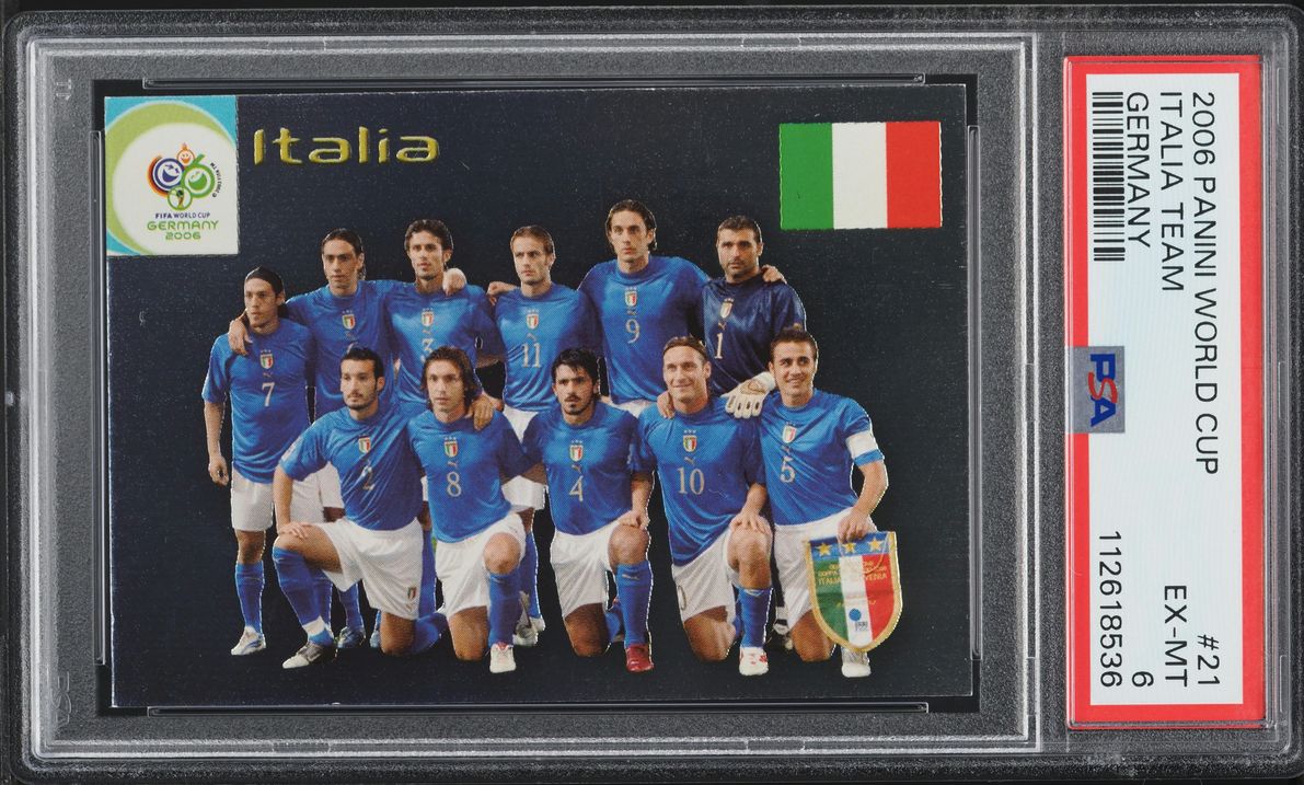 2006 Panini World Cup Germany Italia Team #21 PSA 6 EXMT