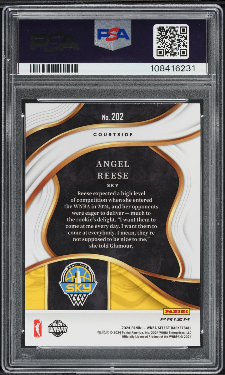 2024 Select WNBA Courtside Red Ice Angel Reese ROOKIE #202 PSA 10 GEM MINT