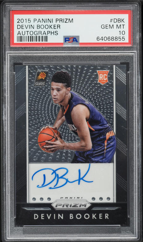 2015 Panini Prizm Black Devin Booker ROOKIE AUTO DNA 10 1/1 #P-DBK