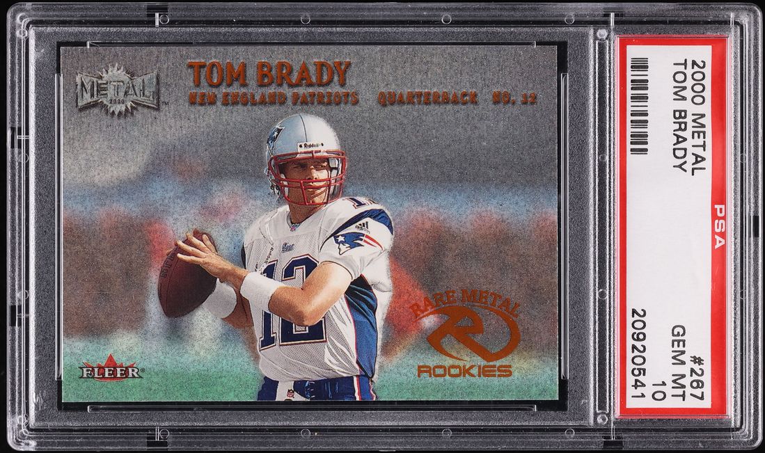 2000 Metal Football Tom Brady ROOKIE #267 PSA 10 GEM MINT