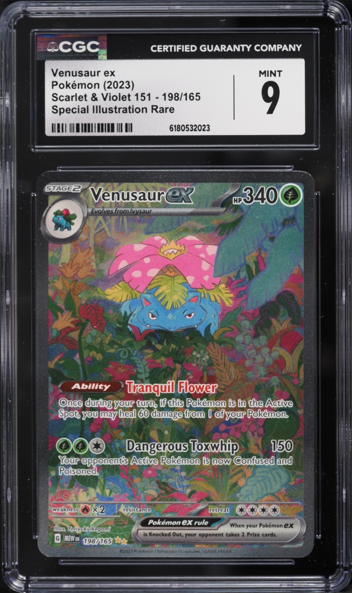 2025 Pokemon Scarlet & Violet 151 SIR Venusaur ex #198 CGC 9 MINT