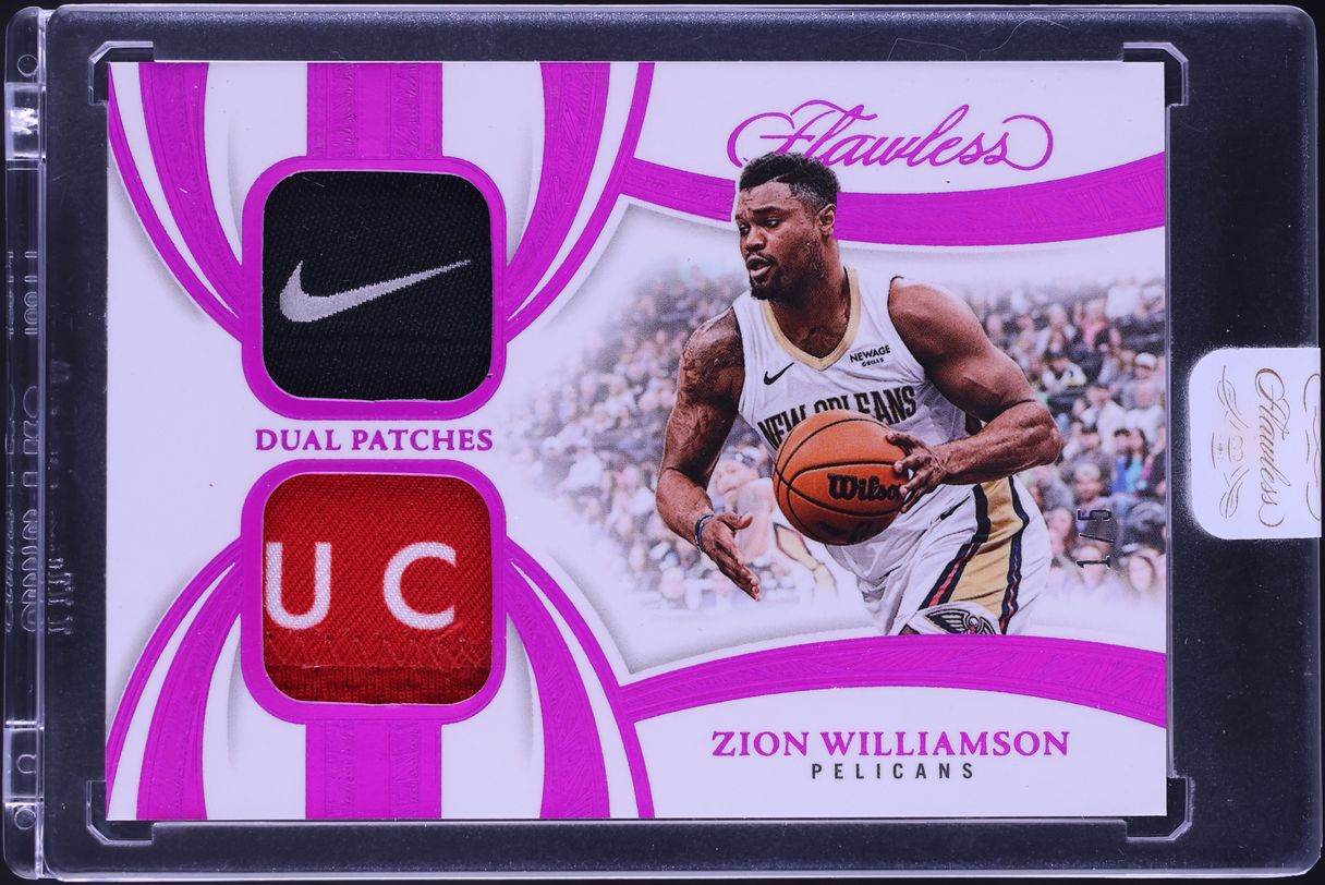 2024 Panini Flawless Dual Fuchsia Zion Williamson PATCH JERSEY # 1