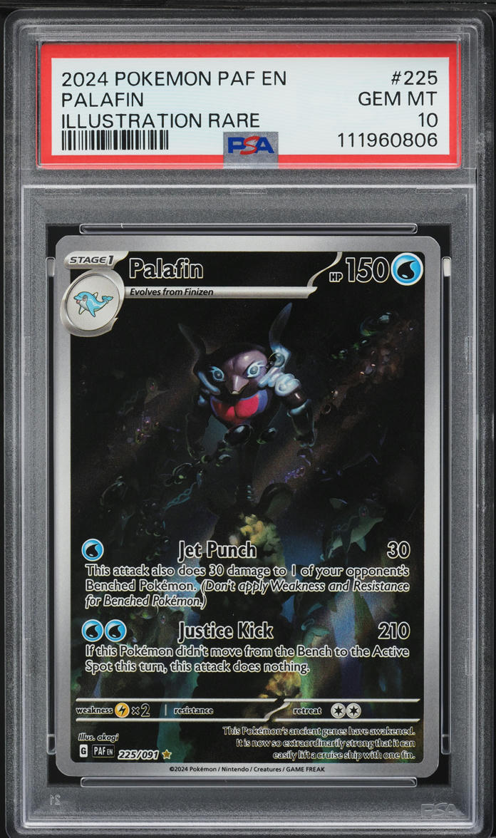 2024 Pokemon Scarlet & Violet Paldean Fates IR Palafin #225 PSA 10 GEM MINT