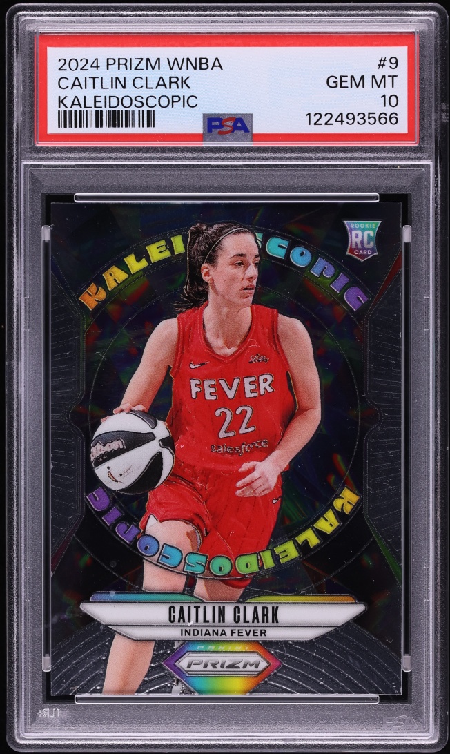 2024 Panini Prizm WNBA Kaleidoscopic Caitlin Clark ROOKIE #9 PSA 10 GEM MINT
