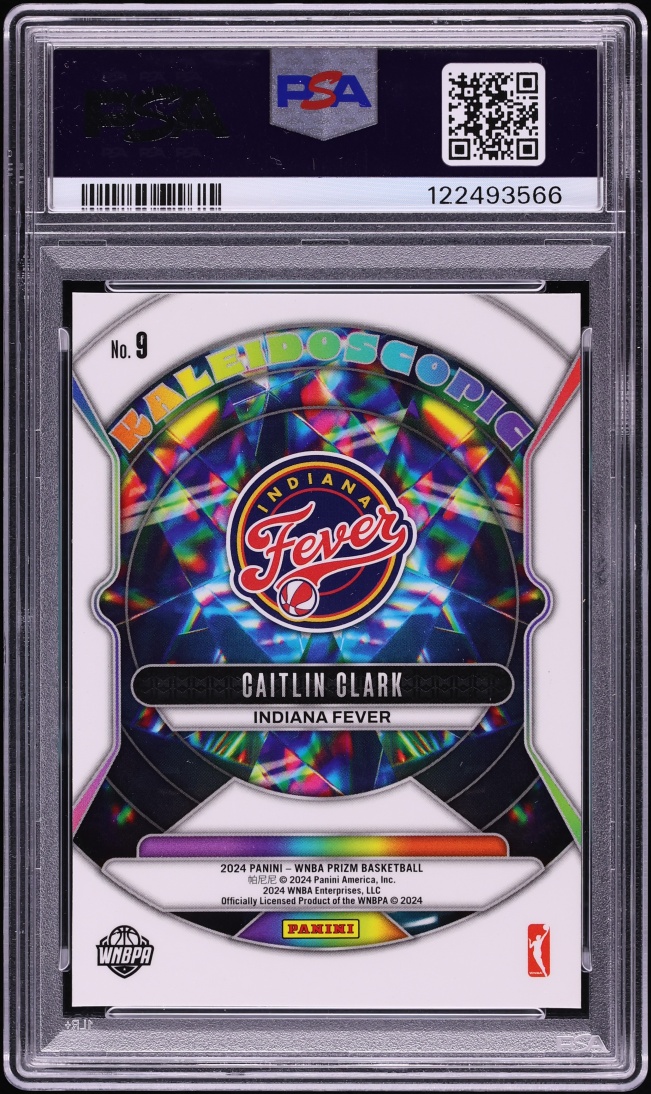 2024 Panini Prizm WNBA Kaleidoscopic Caitlin Clark ROOKIE #9 PSA 10 GEM MINT