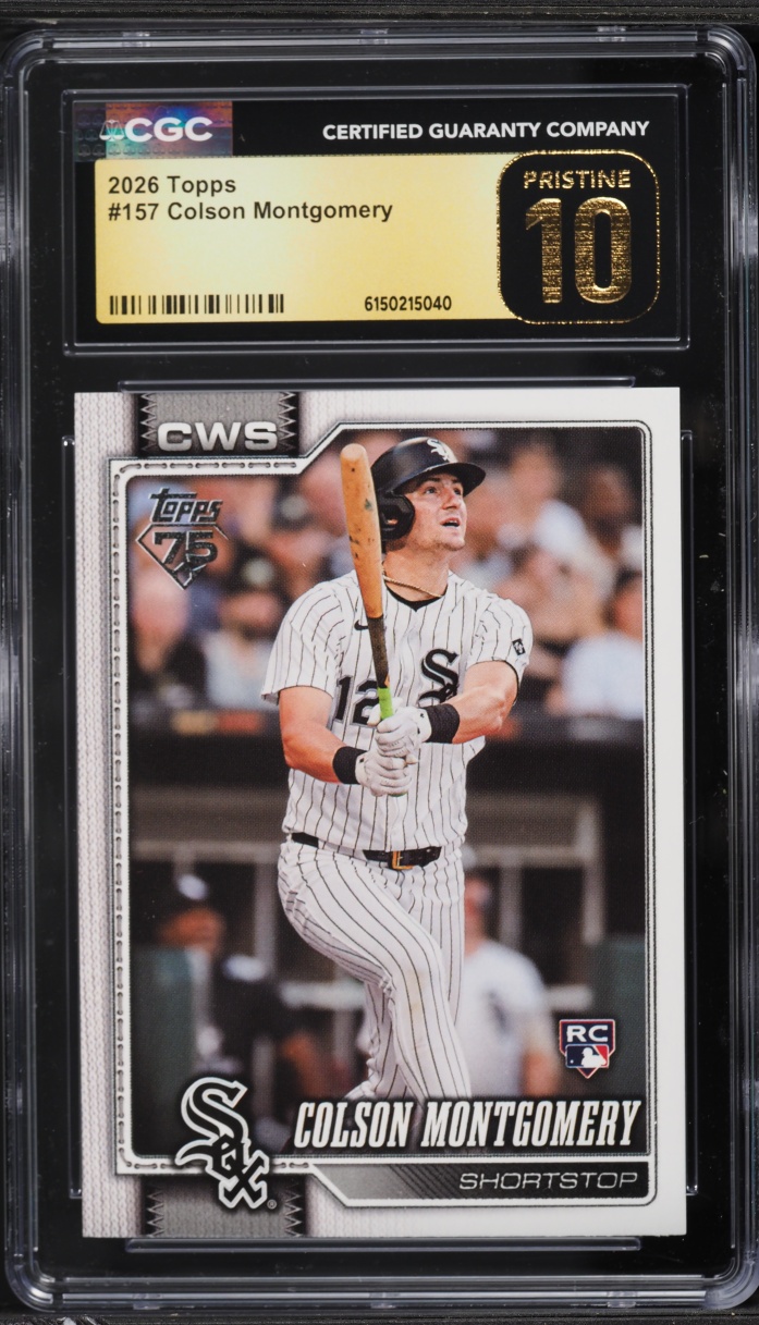 2026 Topps Colson Montgomery ROOKIE #157 CGC 10 PRISTINE