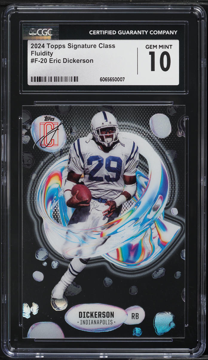 2024 Topps Signature Class Fluidity Eric Dickerson #F-20 CGC 10 GEM MINT