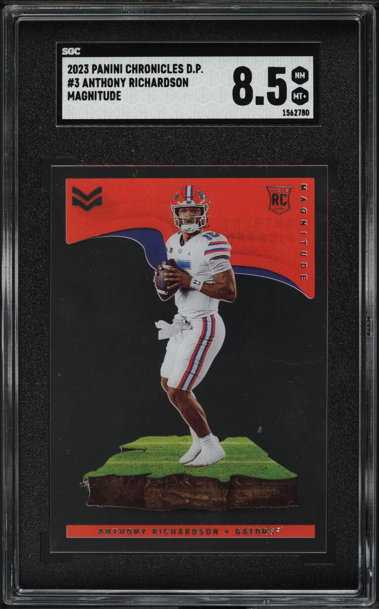 2023 Panini Chronicles Draft Picks Magnitude Anthony Richardson RC #3 SGC 8.5