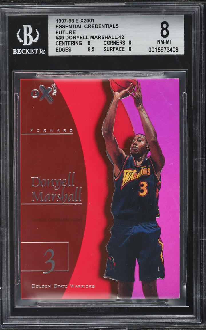 1997 Skybox E-X2001 Essential Credentials Future Donyell Marshall /42 #39 BGS 8