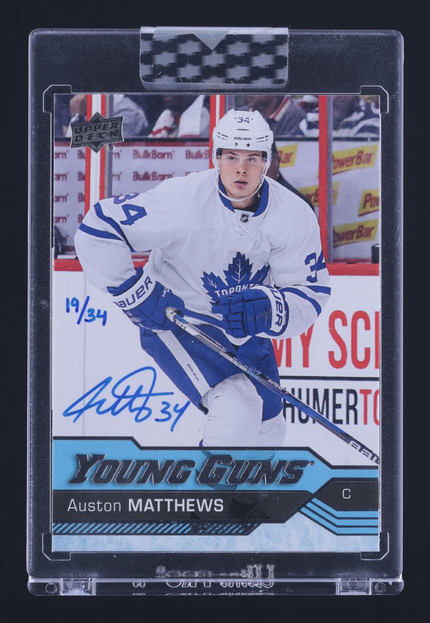 2019 Upper Deck Buybacks '16 Young Guns Auston Matthews AUTO /34 #201 MBA AUTH