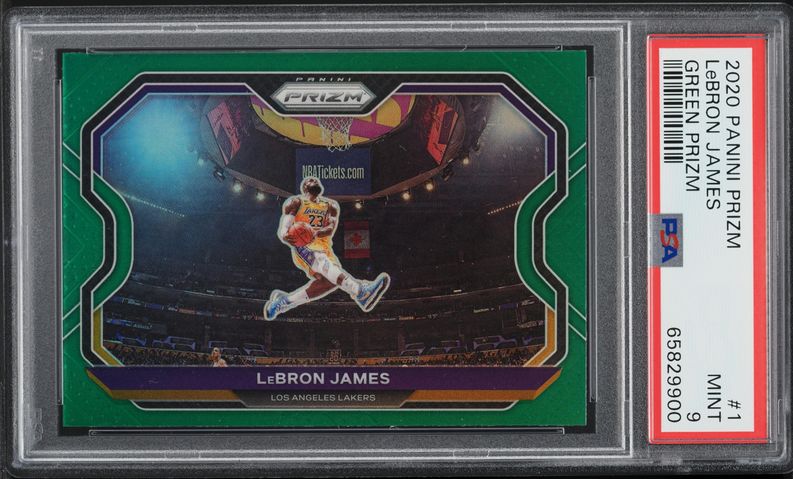 2020 Panini Mosaic Gold Wave LeBron James #247 PSA 10 GEM MINT on