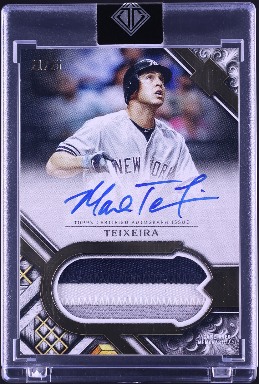 2025 Topps Transcendent Collection Mark Teixeira PATCH AUTO /25 #PCA ...