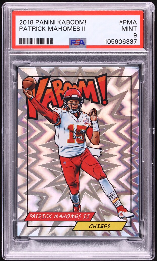 2018 Panini Kaboom! Patrick Mahomes II #K-PMA PSA 9 MINT
