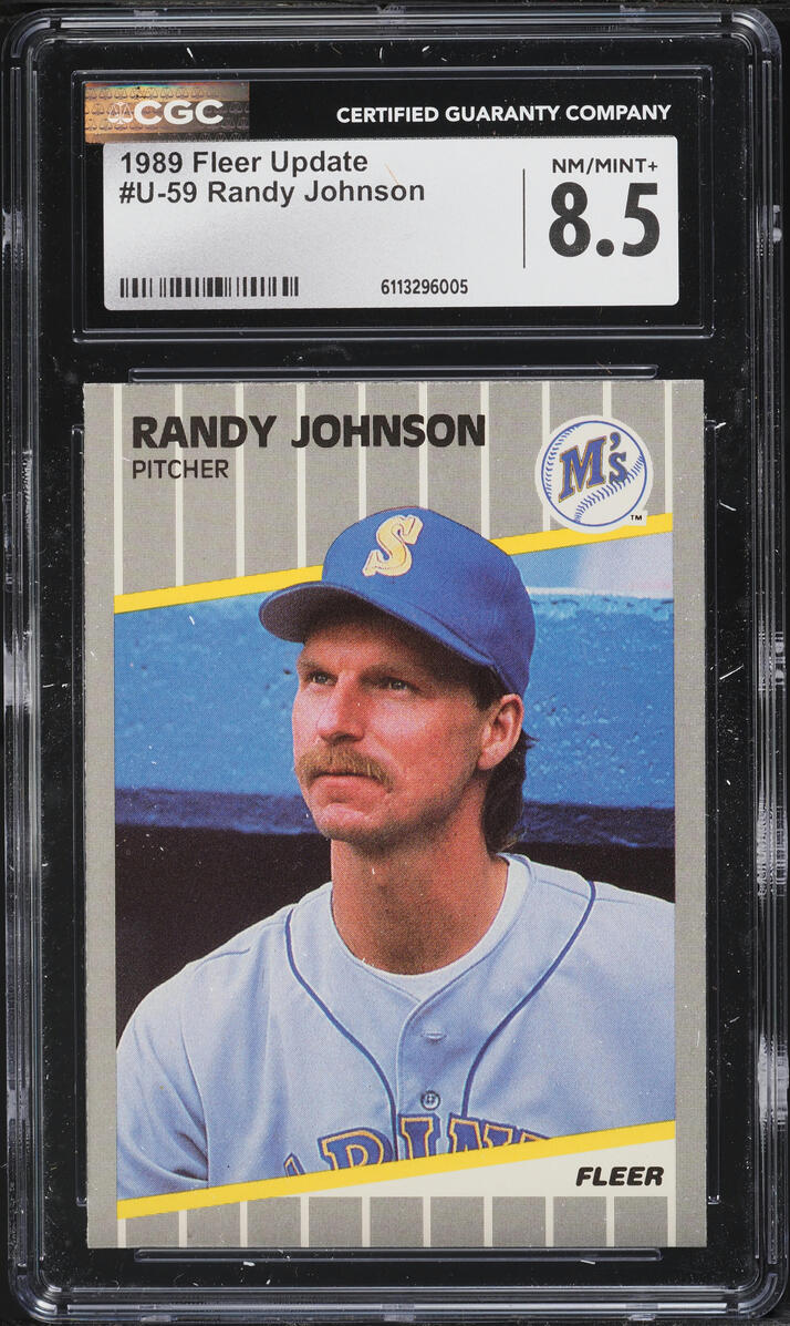 1989 Fleer Update Randy Johnson ROOKIE #U-59 CGC 8.5 NM-MT+