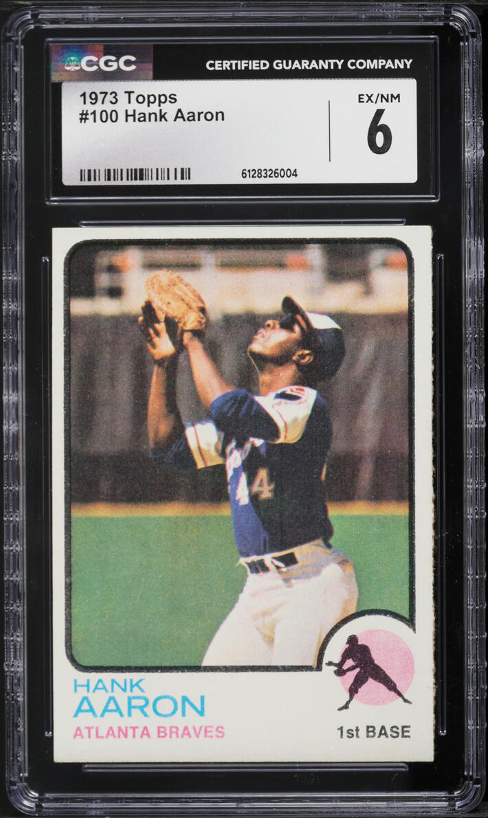 1973 Topps Hank Aaron #100 CGC 6 EXMT