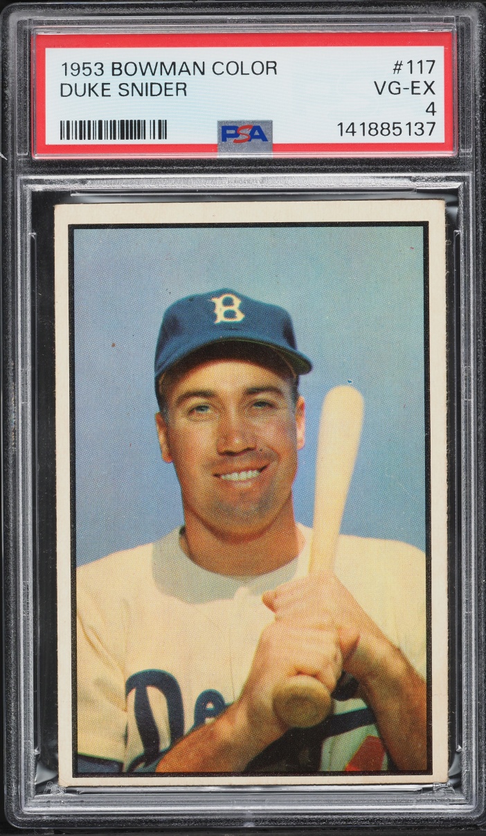 1953 Bowman Color Duke Snider #117 PSA 4 VGEX